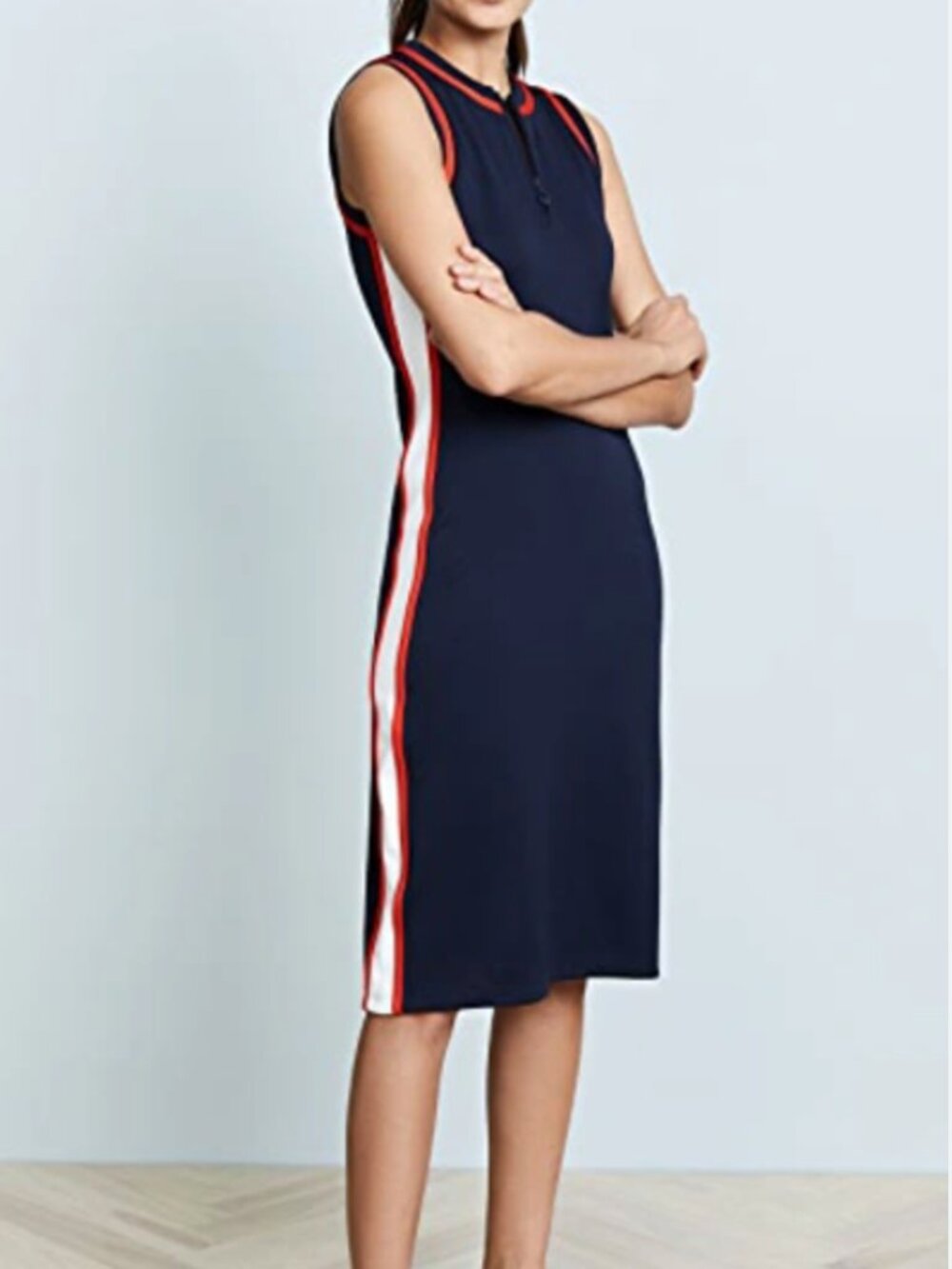 Tory Sport Navy White and Red Tennis Dress - Size S